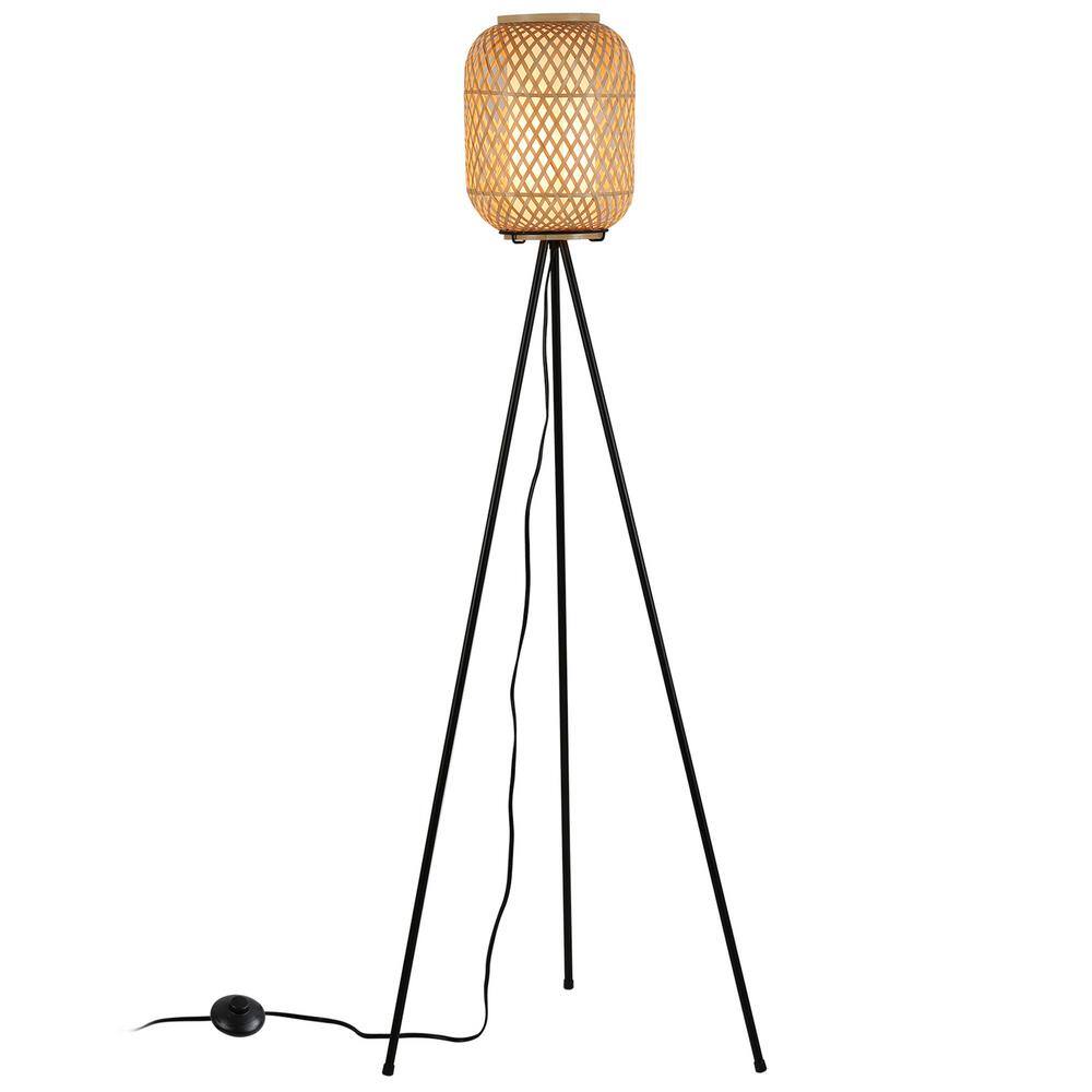 59.44 in. Bamboo Architect Floor Lamp HT30 The Home Depot