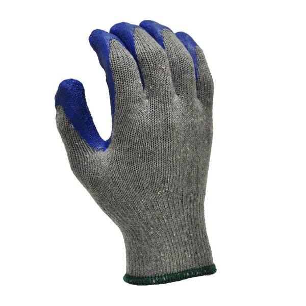 G & F Products Small Size Blue Textured Latex Coated Knit