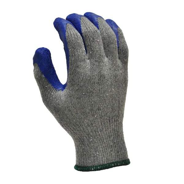 G & F 3100M-DZ Knit Work Gloves with Textured Rubber Latex Coated, 12-Pairs, Men's Medium