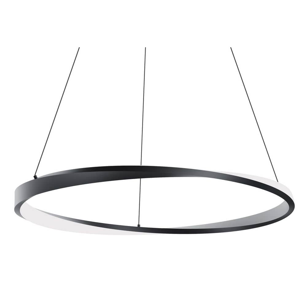 Oberon 1-Light Black LED Outdoor Pendant Light price history on PriceWatchPro