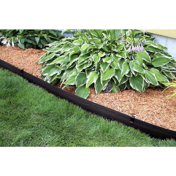 Terrace Board 5 in. x 40 ft. Black Landscape Lawn Edging with Stakes Terrace Board 5 in. x 40 ft. Black Landscape Lawn Edging with Stakes