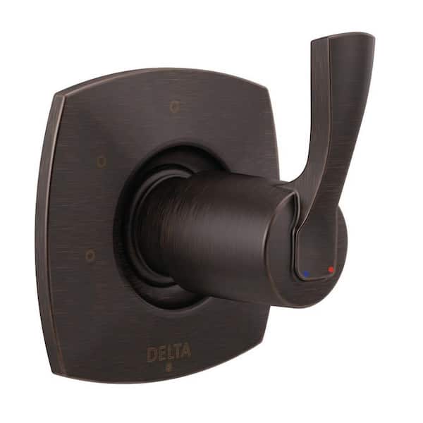 Delta Stryke 1-Handle Wall-Mount 3-Setting Diverter Trim Kit in Venetian Bronze (Valve Not Included)