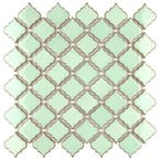 Hudson Tangier Light Green 12 in. x 12 in. Porcelain Mosaic Tile (10.96 sq. ft. / Case)