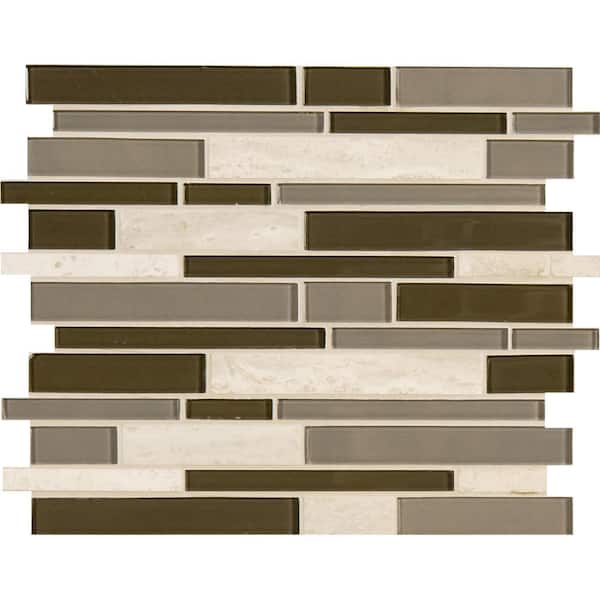 MSI Kings Gate Interlocking 12 in. x 12 in. Textured Glass; Stone Look Wall Tile (15 sq. ft./Case)