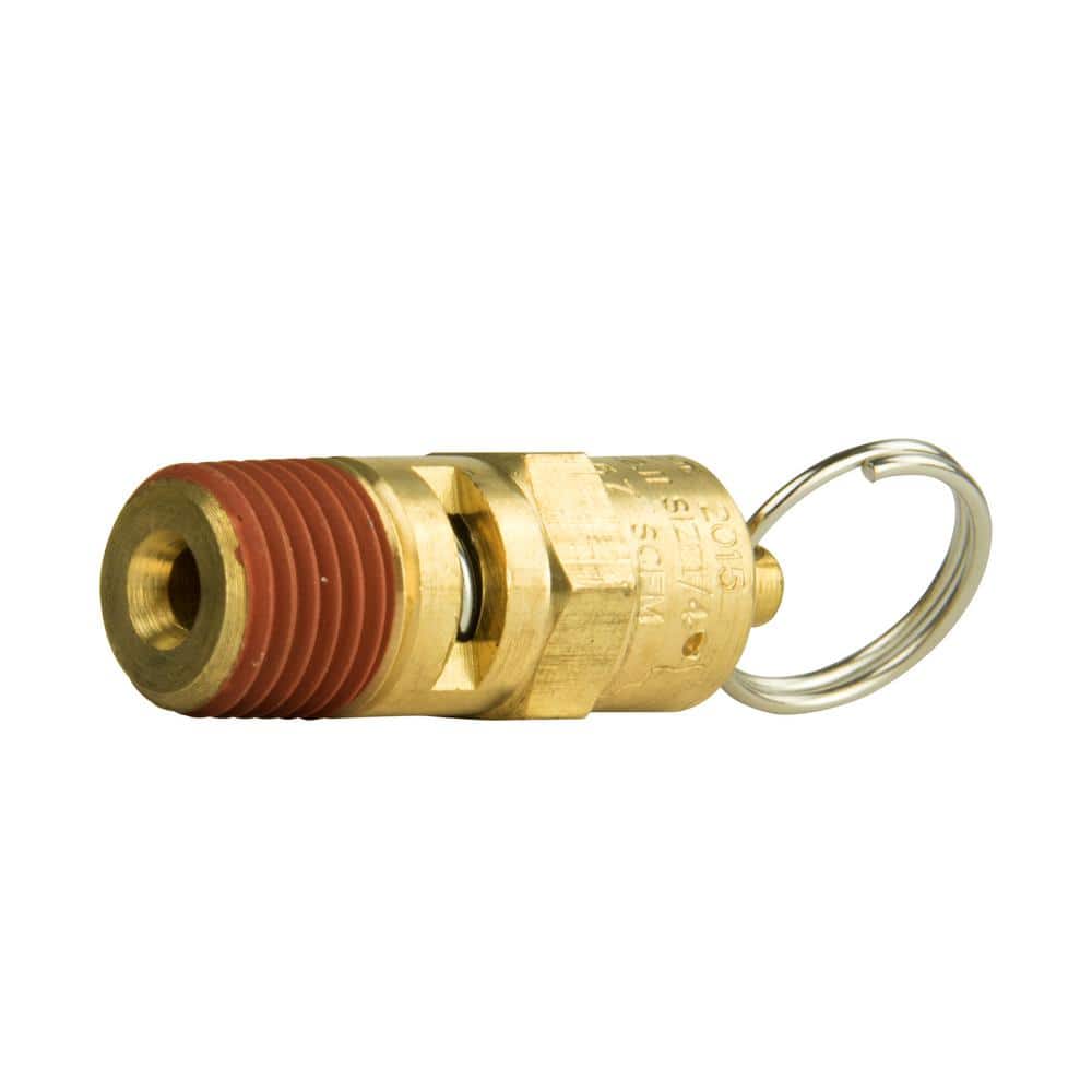 175 PSI Air Compressor Safety Relief Pop Off Valve Solid Brass 1/4" Male NPT New 