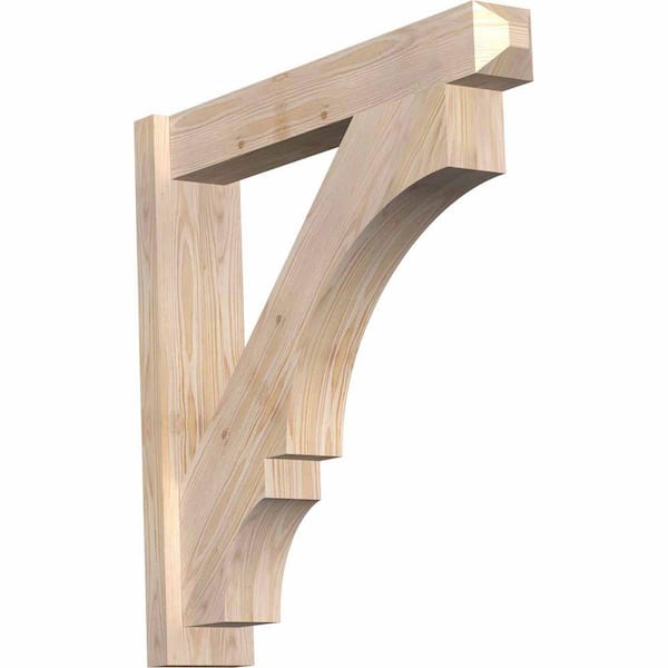 Ekena Millwork 6 in. x 30 in. x 30 in. Douglas Fir Balboa Craftsman Smooth Outlooker