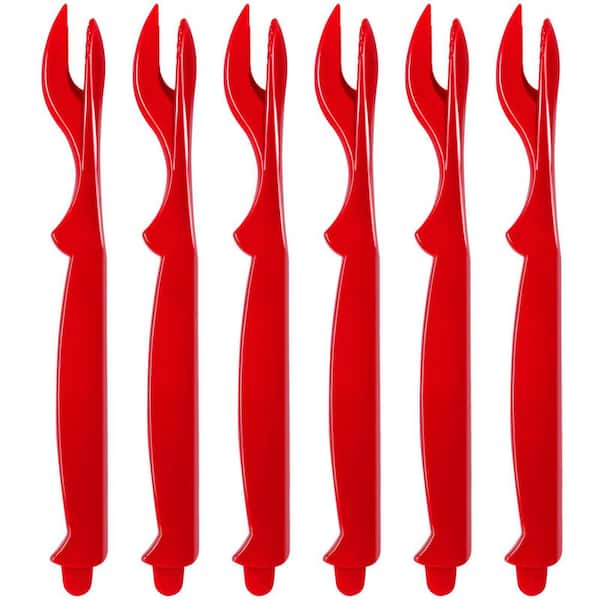 6-Piece Food Grade Plastic Seafood Shellfish Crackers Picks Set Easy Opener Tool for Crab Lobster Crawfish Shrimp