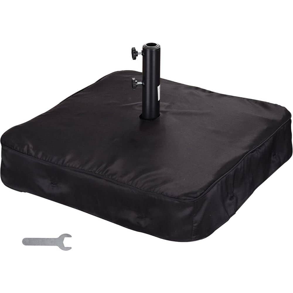 165 lb. Fillable Capacity Outdoor Patio Umbrella Base with Sand Bag 28 in. 