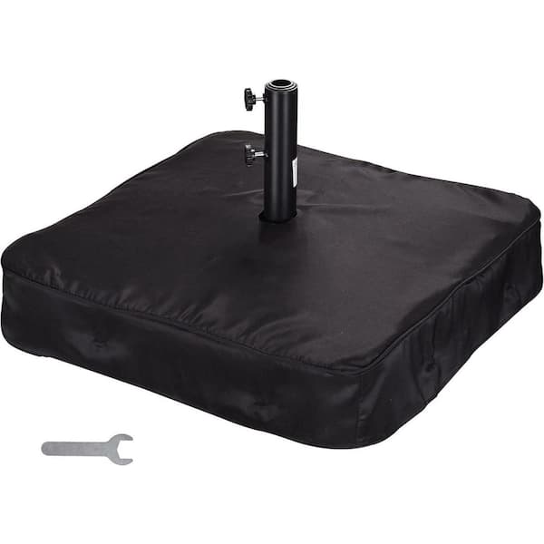 Unbranded 165 lb. Fillable Capacity Outdoor Patio Umbrella Base with Sand Bag 28 in. Black