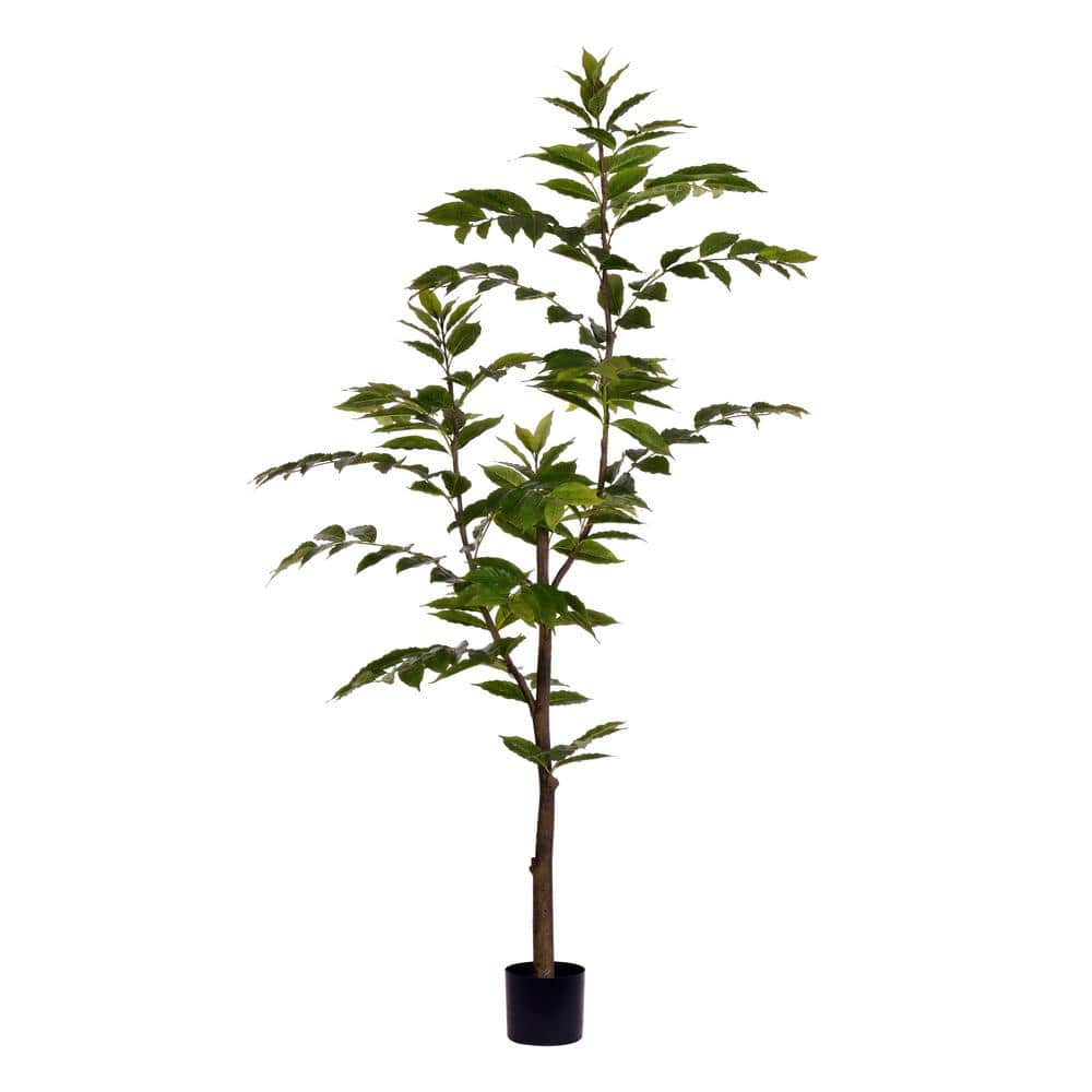 Verdant Haven 6' Potted Artificial Nandina Tree with 284 Leaves
