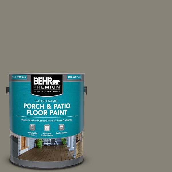 BEHR PREMIUM 1 gal. #SC-144 Gray Seas Gloss Enamel Interior/Exterior Porch and Patio Floor Paint