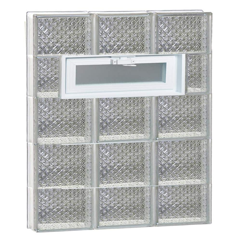 Clearly Secure 23 25 In X 34 75 In X 3 125 In Frameless Vented   Clearly Secure Glass Block Windows 2436vdp 64 1000 