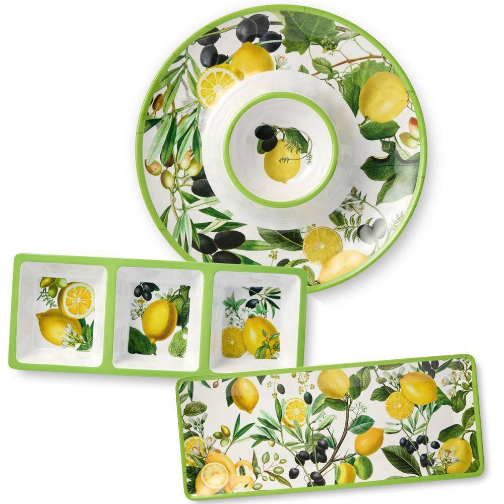 Ruffled Melamine Platter Set main image 1