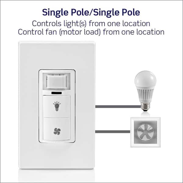 Need to separate bathroom fan switch from motion sensor light switch :  r/AskElectricians