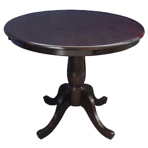 Rich Mocha Solid Wood Dining Table