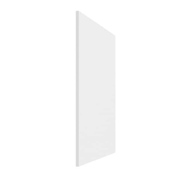 WeatherStrong Miami Shell White 0.625 in. x 36 in. x 27.875 in. Kitchen Cabinet Outdoor End Panel