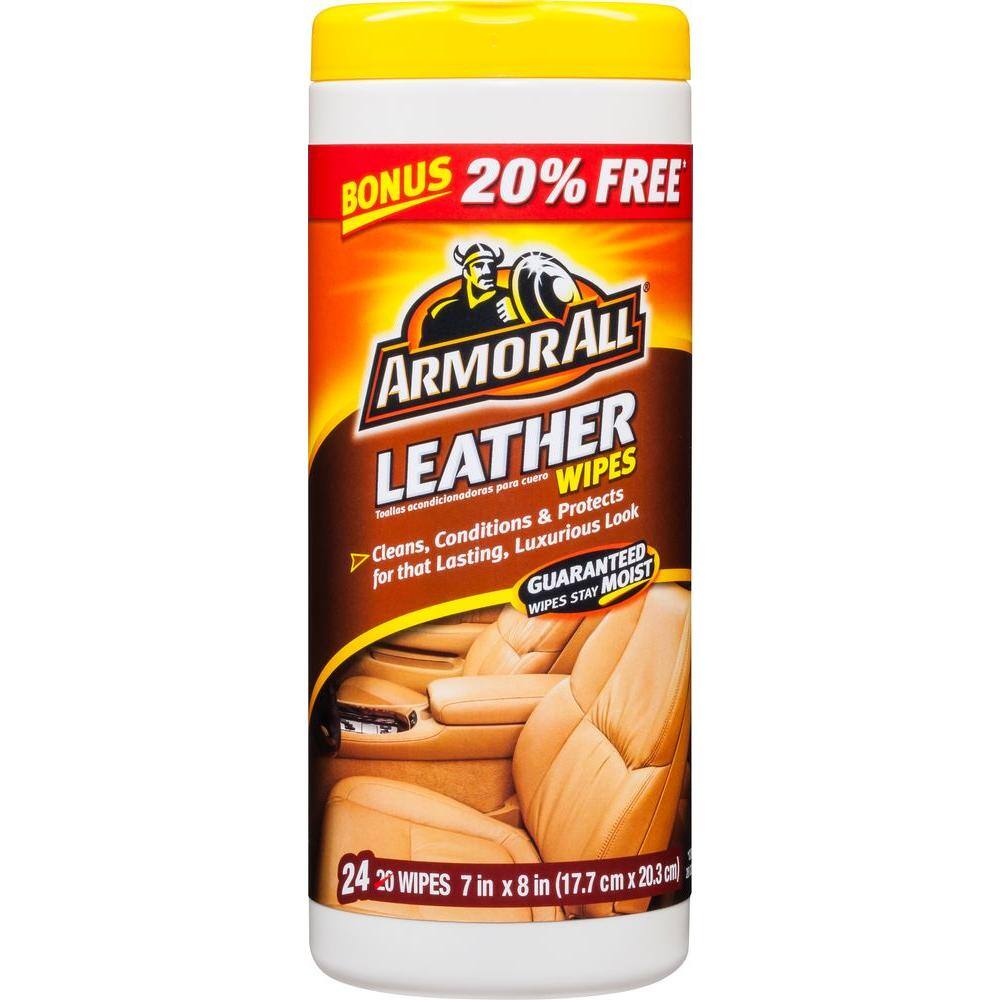 Armor All Leather Protectant Wipes 24 Count 17494 The Home Depot