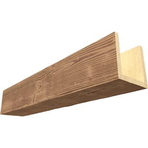 Endurathane 6 in. H x 8 in. W x 8 ft. L Sandblasted Toffee Faux Wood Beam
