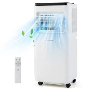 6500 (DOE) BTU Portable Air Conditioner Cools 350 sq. ft. with Dehumidifier in White