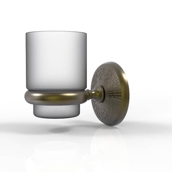 Allied Brass Monte Carlo Wall Mounted Tumbler Holder in Antique Brass
