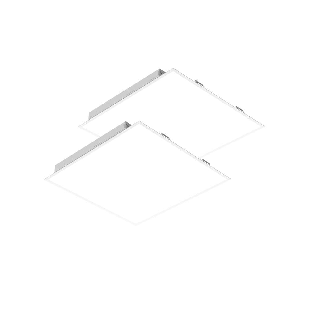 2 ft. x 2 ft. Integrated LED Dimmable Back-Lit Flat Panel Light with Adjustable Settings (2-Pack) price history on PriceWatchPro