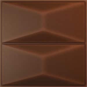 11 7/8 in. x 11 7/8 in. Aberdeen EnduraWall Decorative 3D Wall Panel, Aged Metallic Rust (12-Pack for 11.76 Sq. Ft.)