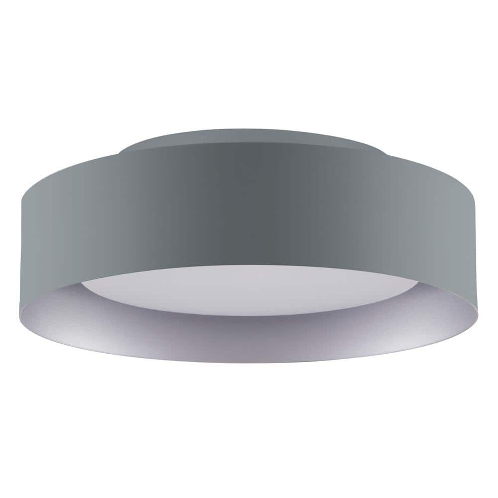 Bromi Design Lynch 15.75 In. Gray And White Flush Mount B4106GW - The ...