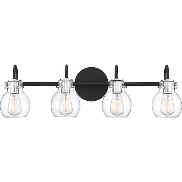 Quoizel Andrews 4-Light Earth Black Vanity Light