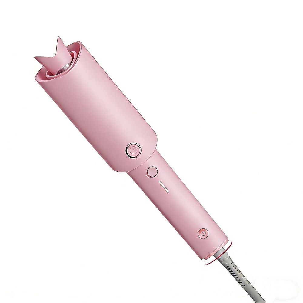 1-Piece Bathroom Accessory Set in Pink, Beach Waves Curling Wand, Portable Hair Curler, 500 Million Ionic price history on PriceWatchPro