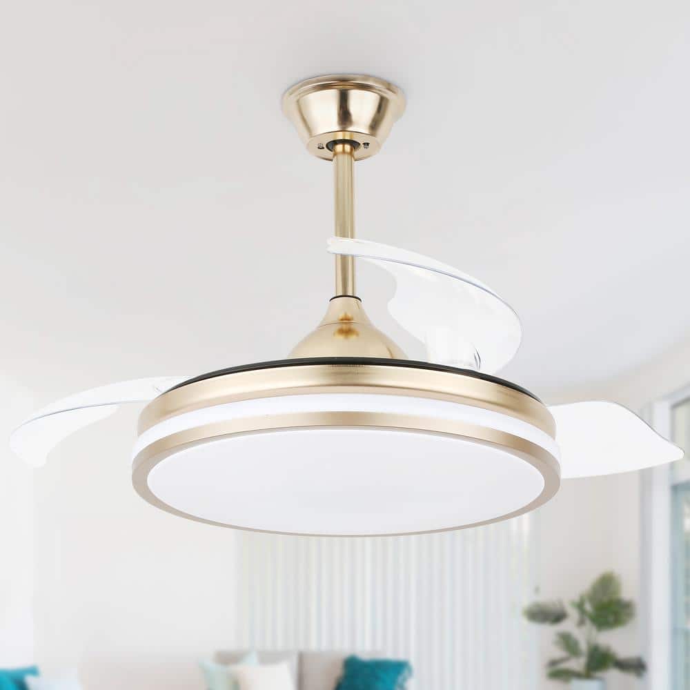 Have a question about Oaks Aura Terra 42 in. LED Indoor French Gold 6