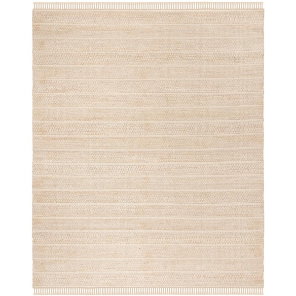 SAFAVIEH Natural Fiber Ivory 8 ft. x 10 ft. Solid Area Rug