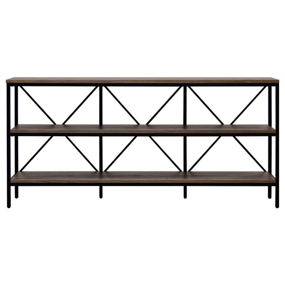 Meyer&Cross Kira 64 in. Blackened Bronze and Alder Brown Steel and MDF ...