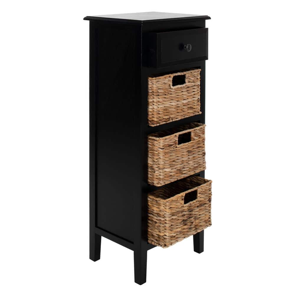 Michaela Rustic White Storage Side Table - thumbnail 6