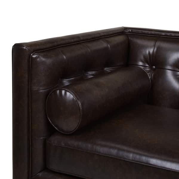 Jennifer Taylor Jack 84 In Vintage, Is Faux Leather Furniture Good