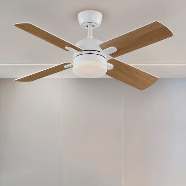 Hampton ② 要コメント Reviews for Hampton Bay Letta 42 in. LED Indoor Matte White