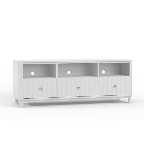 Alpine Furniture Stapleton 18 in. L White Rectangle Wood Console Table with Solid Wood