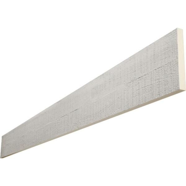 Ekena Millwork Endurathane 1 in. H x 4 in. W x 12 ft. L Rough Cedar Driftwood Faux Wood Beam Plank
