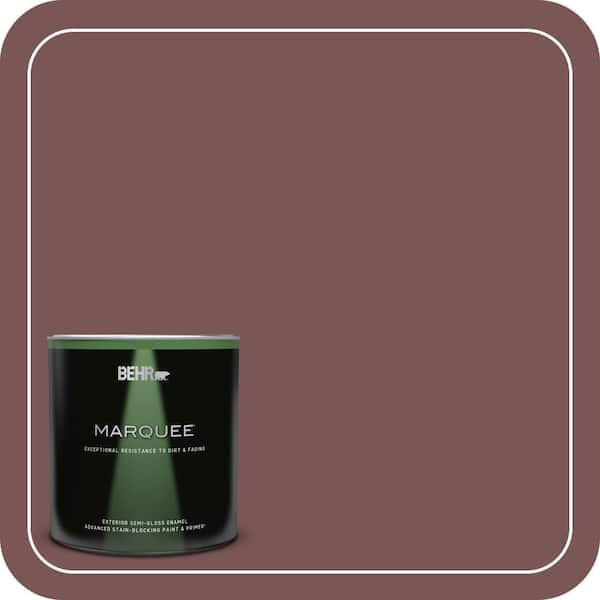 BEHR MARQUEE 1 qt. #120F-6 Japanese Maple Semi-Gloss Enamel Exterior Paint & Primer