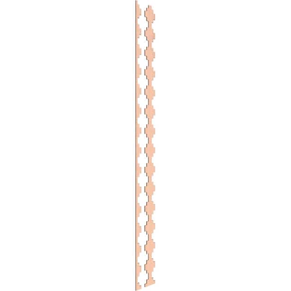 Ekena Millwork Gypsum 94 in. H x 0.25 in. W Slatwall Panels in Alder 15-Pack