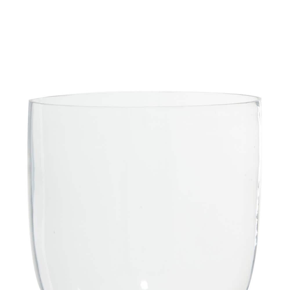 Tall Silver Mercury Glass Hurricane Candle Holder