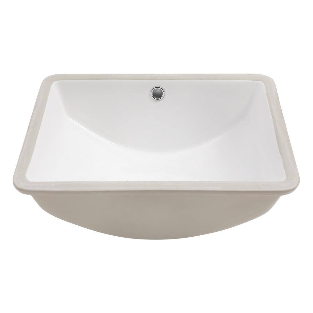 18.5 in. Rectangular Bathroom Sink in White price history on PriceWatchPro