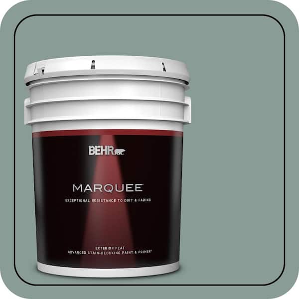 BEHR MARQUEE 5 gal. #490F-5 Cloud Burst Flat Exterior Paint & Primer