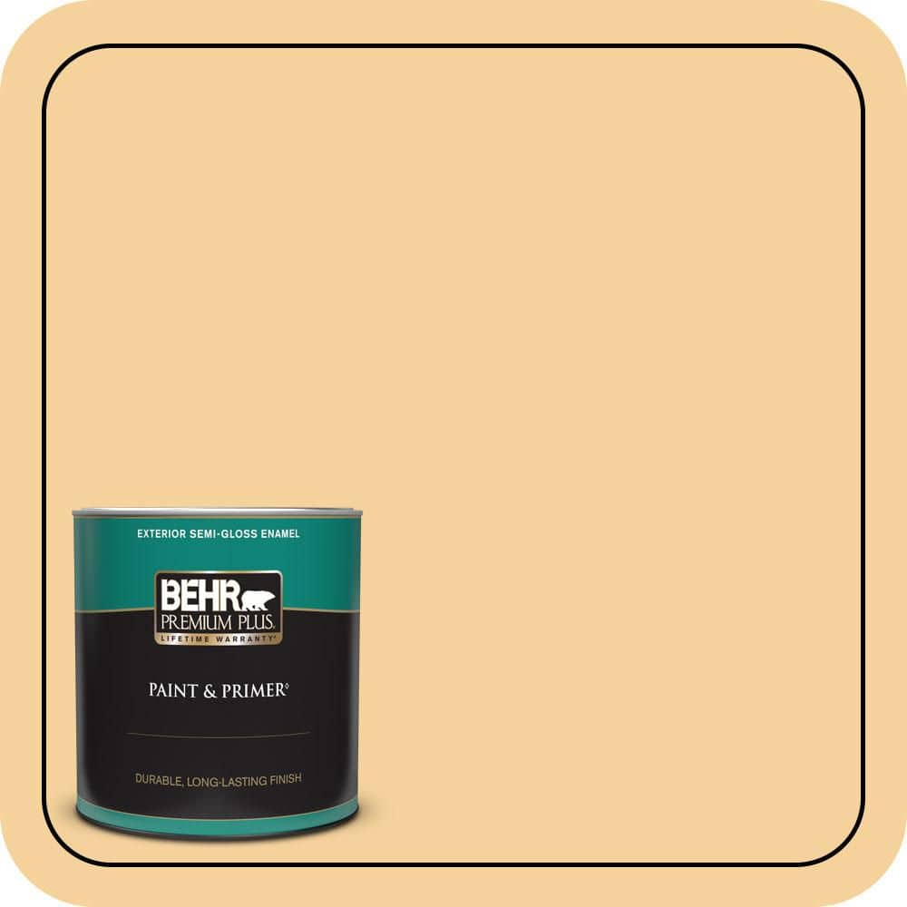 1 qt. #320C-3 Honey Butter Semi-Gloss Enamel Exterior Paint & Primer price history on PriceWatchPro