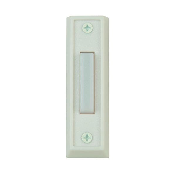 Carlon Wired Door Bell Push Button, White (6 per Case)