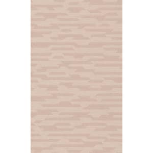 Pink Abstract Geometric Motif Printed Non-Woven Non-Pasted Textured Wallpaper 57 sq. ft.