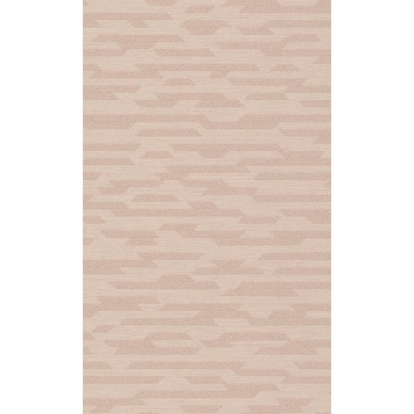 Pink Abstract Geometric Motif Printed Non-Woven Non-Pasted Textured Wallpaper 57 sq. ft.
