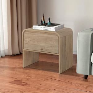 New Classic Furniture Mara 15.75 in. Natural Rectangular Wood End Table