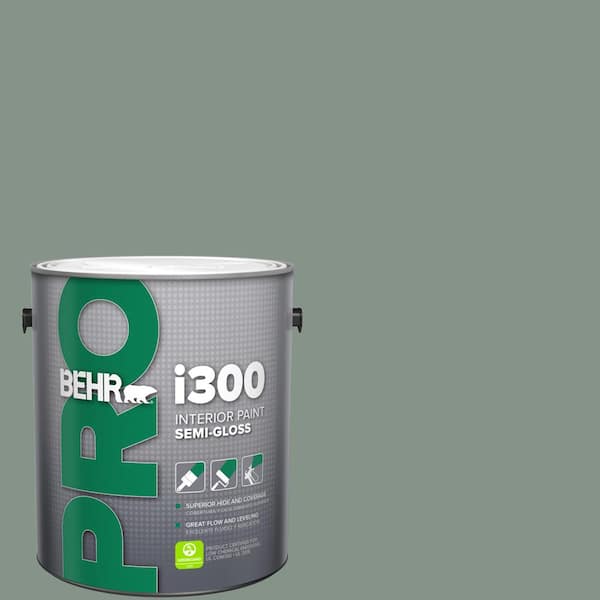 BEHR PRO 1 gal. #460F-4 Wethersfield Moss Semi-Gloss Interior Paint