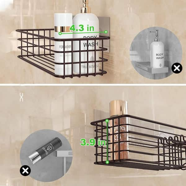 1pc Bathroom Shelf Wall-mounted Shower Caddy Bathroom Organizer