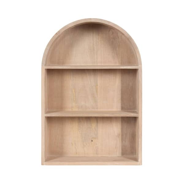 Kate and Laurel Arcott 18 in. W x 6 in. D Natural Wood Decorative